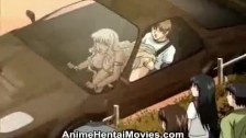 Anime girl receive anal penetration