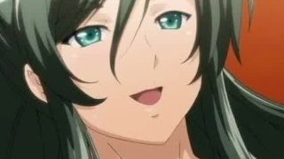 Big milky hentai boobs in sex video