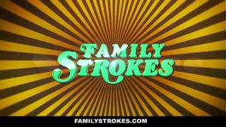 FamilyStrokes – Hot Milf Sucks Off Step-Son