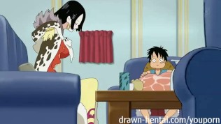 One Piece Hentai – Boa seduces Luffy