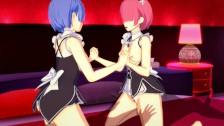 Re:Zero – Rem and Ram 3D Hentai Threesome
