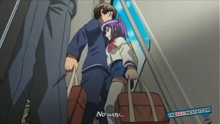 sex in the train with the cute girl of the class – Hentai
