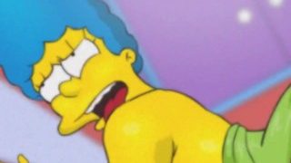 Simpsons porn – Marge Simpson fucked anal by Homer on the kitchen