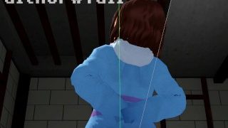 Undertale| Frisk gives a blowjob (3D, MMD ANIMATION)