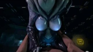 3D Creepy Alien Girl Rides Human Dick!