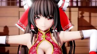 3D MMD Reimu in TOXIC 3d cartoon sex game
