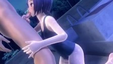 3D Small Teen Fucked at the Pool!