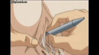 Anime secretary gets pussy teased