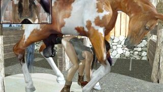 Animopron – Lara anal with Horse