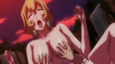 Blonde hentai babe gets fucked in gangbang