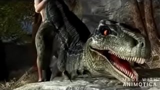 blue of jurassic world in 3d hentai