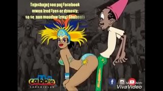 Fat ass  cartoon female twerking on a man.   Instagrak@funnychris