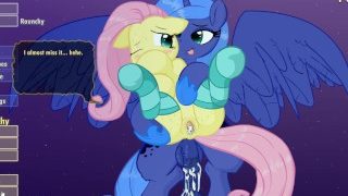 Fluttershy & Luna Lucent Dreams by Mittsies and Atryl