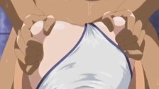 Hentai babe in swimsuit sucks and gets fucked