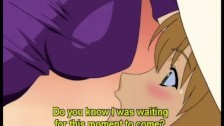 Hentai brunette gives a deep blowjob