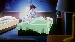 Hentai teen couple in bed