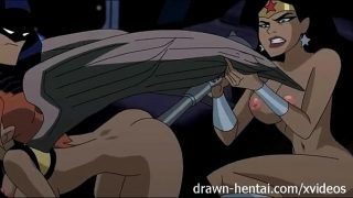 Justice League Hentai – Two chicks for Batman dick