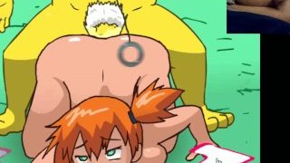 “Let’s Play” Pokemon Porn Misty Fucked By Hypno and Lickitung!