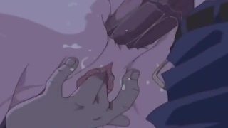 Loving Anime Schoolgirl Deepthroats Huge Cock