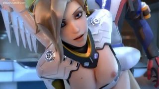 Mercy X Soldier 76 blender Animation Overwatch cartoon 3d porn games
