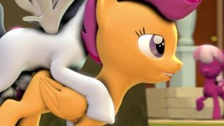 MLP 3D Ponies Scootaloo x Rumble – SFM Source Filmmaker