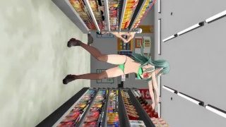 MMD Suzuya shoots porn at convenience store