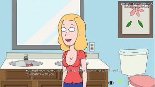 Morty rubs stepmom Beth’s gorgeous ass in shower l My sexiest gameplay moments l Rick and Morty: A Way Back Home l Part #2