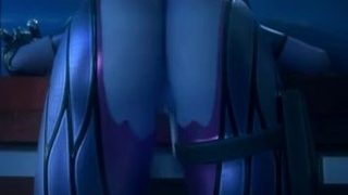 Overwatch – Widowmaker creampied by Zarya futa