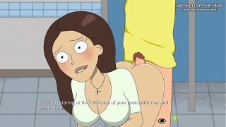 Petite teen with a nice big ass gets her first anal with a creampie l My sexiest gameplay moments l Rick and Morty: A Way Back Home l Part #13