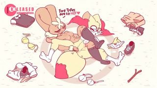 Pokemon Lopunny Dominating Braixen in Wrestling  by Diives