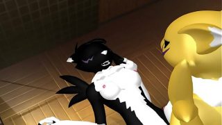 Renamon and Dark Renamon
