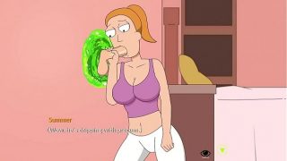 Rick and Morty: A Way Back Home- Summer is sucking off her brother