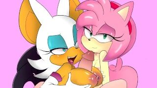 Rouge the Bat Titjob + Amy Rose (Extended Ver.)