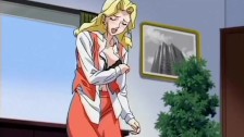 Seducing anime blonde hardest office pounding