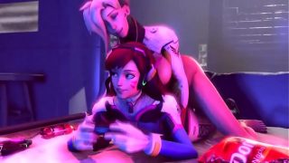 showing no mercy in a kinky video featuring D.Va