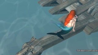 Wild little mermaid gets fucked senseless part 3