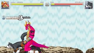 Wolf Othello and Lizard Delga fuck battle in MUGEN