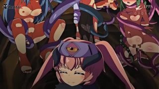 Hentai anime girl with tentacle