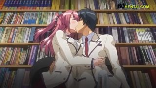 making the homework at the library | Hentai porn