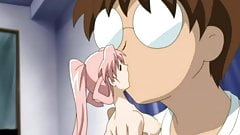 Tiny hentai pink girl gets fucked