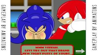 Knuckles having fun with female Sonic. (SONIC TRANSFORMED Gameplay)