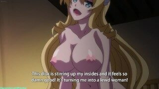 Uncensored hentai//Blonde with perfect Tits and ass loves Creampie