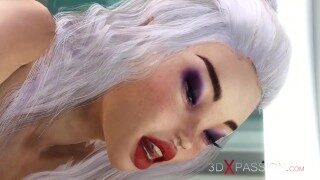 Hot sex in sci-fi med bay. 3d sexy dickgirl android fucks hard a young hottie