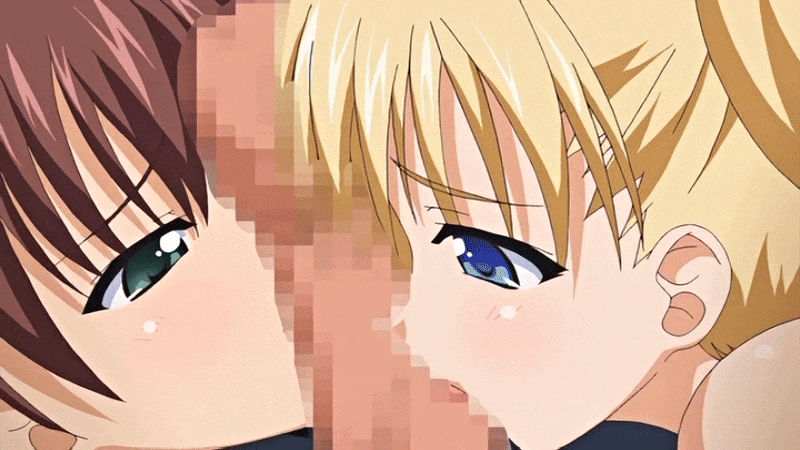 Hentai – 1boy 2girls airi akizuki anilingus animated gif anime