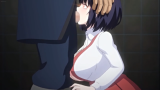 Hentai – anime bathroom breasts out of clothes breasts outside