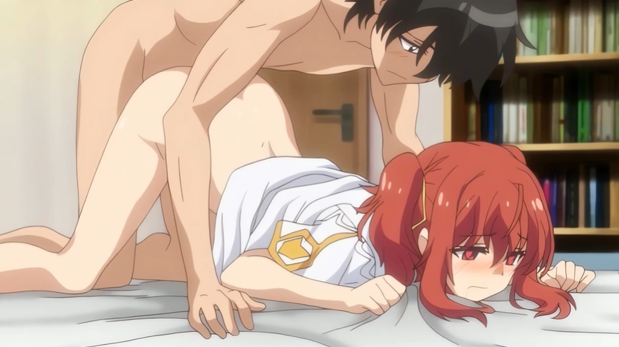 Hentai – anime bed bedroom bleeding bottomless bottomless female